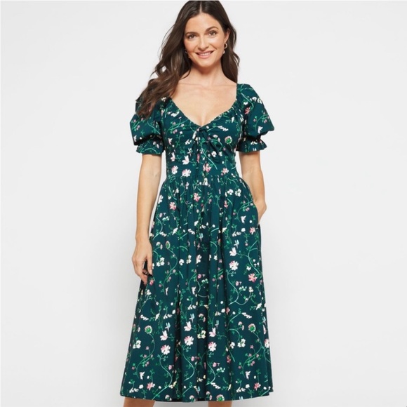 Hill House | Dresses | Hill House Ophelia Nap Dress Large Moody Floral ...